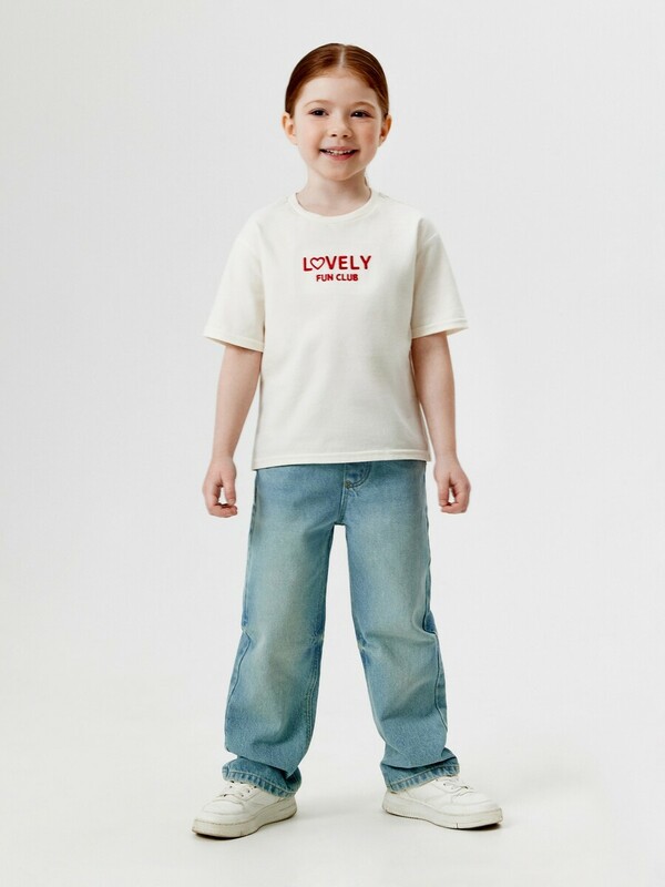 Брюки джинсовые детские для девочек Reiat