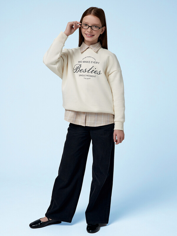 БРЮКИ ДЖИНСОВЫЕ ДЛЯ ДЕВОЧЕК (осенне-зимний ассортимент) 2025-2DTG501-4