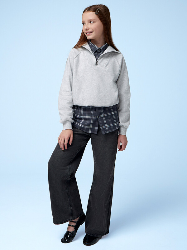 БРЮКИ ДЖИНСОВЫЕ ДЛЯ ДЕВОЧЕК (осенне-зимний ассортимент) 2025-2DTG501-7