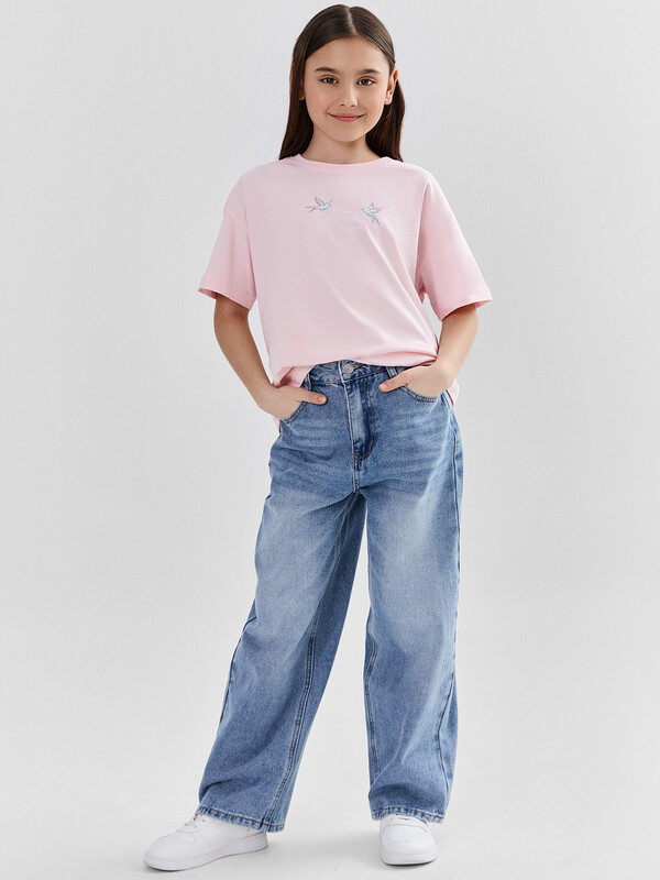 ДЖИНСЫ ДЛЯ ДЕВОЧЕК (осенне-зимний ассортимент) 2026-1DTG302-1