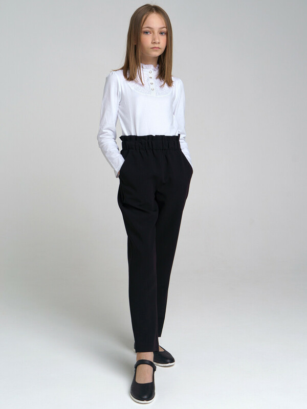 Брюки текстильные для девочек