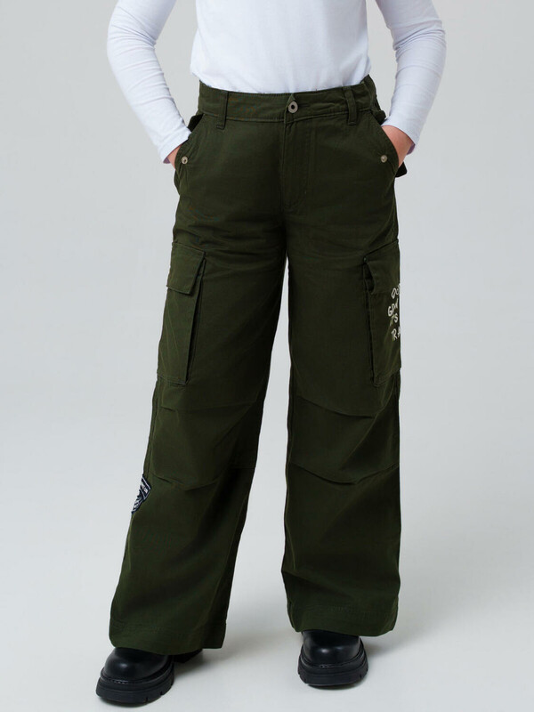 Брюки текстильные для девочек