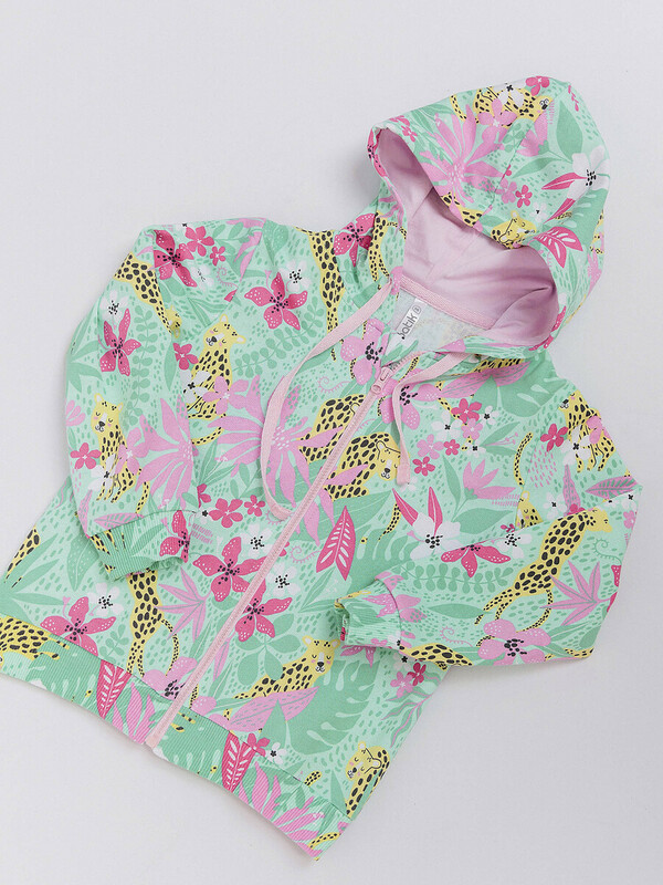 Толстовка на молнии для девочки (031_ЛН25)