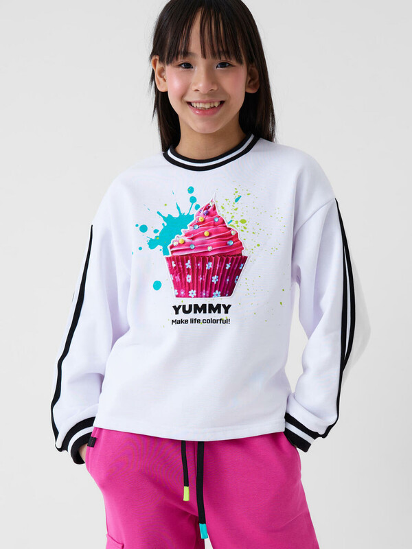 Толстовка трикотажная для девочек