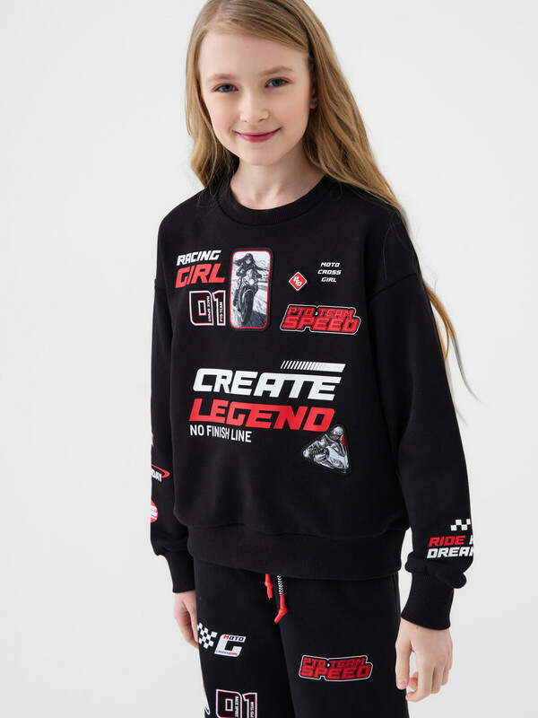 Толстовка трикотажная для девочек