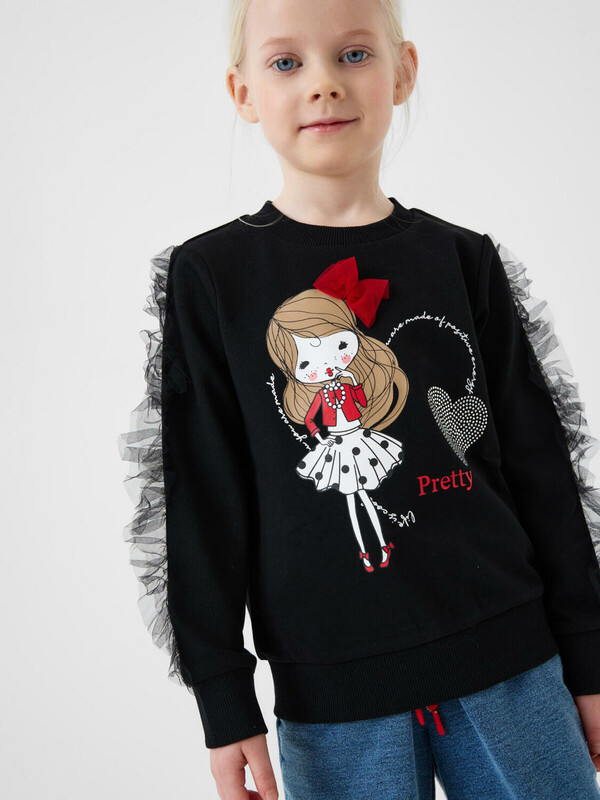 Толстовка трикотажная для девочек