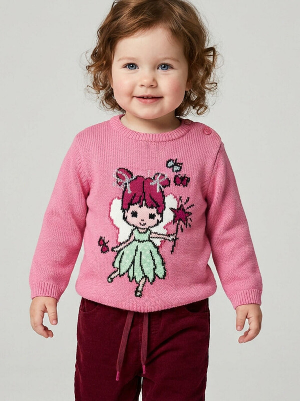 Джемпер детский трикотажный для девочек