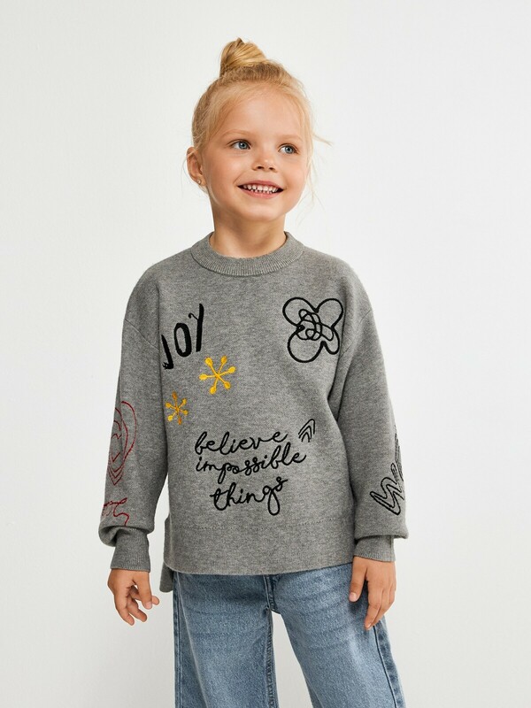 Джемпер детский для девочек Flor