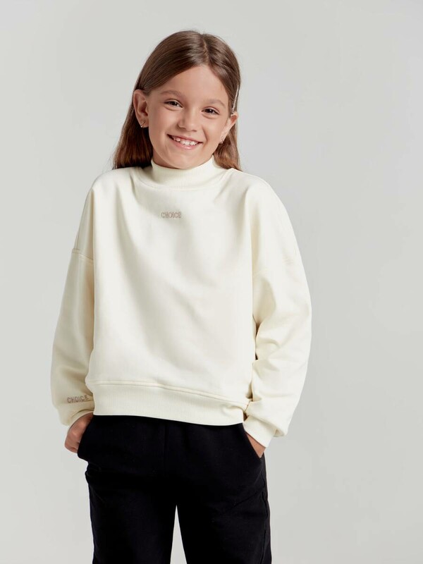 Джемперы CONTE DD 1449 Свитшот на флисе с вышивкой