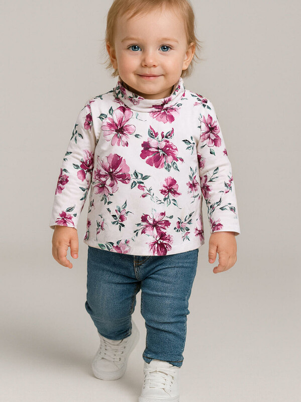 Водолазка детская трикотажная для девочек