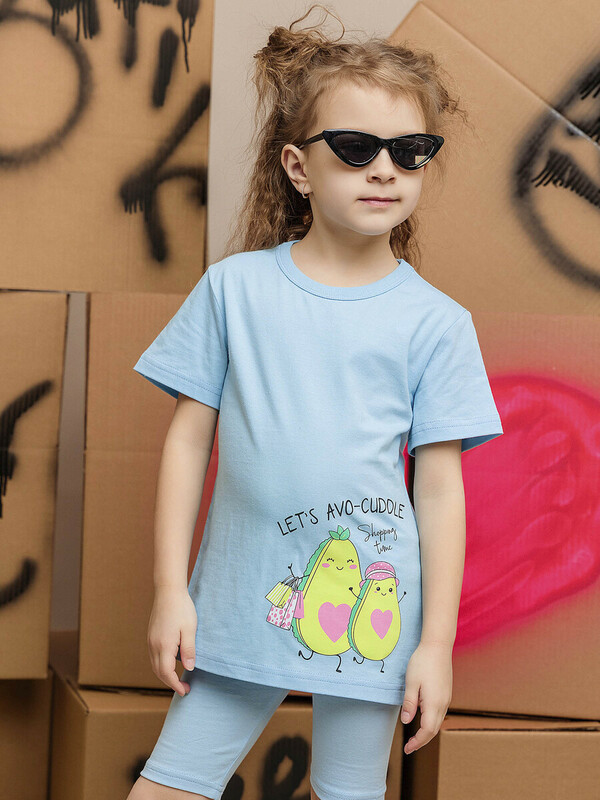 Футболка с коротким рукавом для девочки (003_БК25)