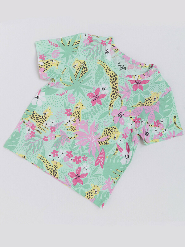 Футболка с коротким рукавом для девочки (004_ЛН25)