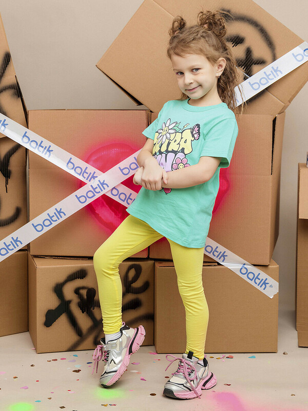 Футболка с коротким рукавом для девочки (016_БК25)