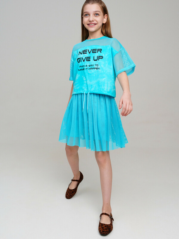 Фуфайка трикотажная для девочек (футболка)