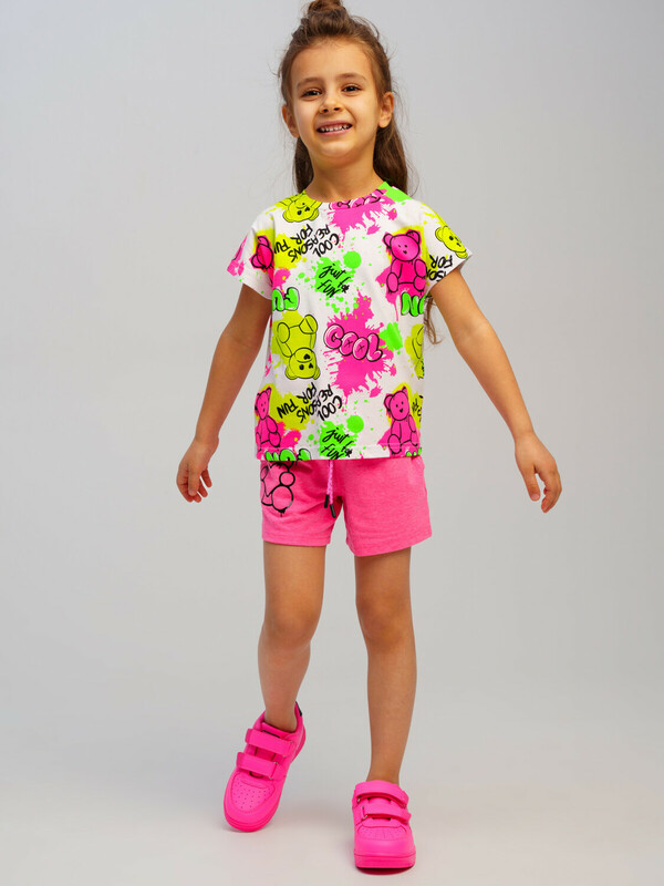 Фуфайка трикотажная для девочек (футболка)