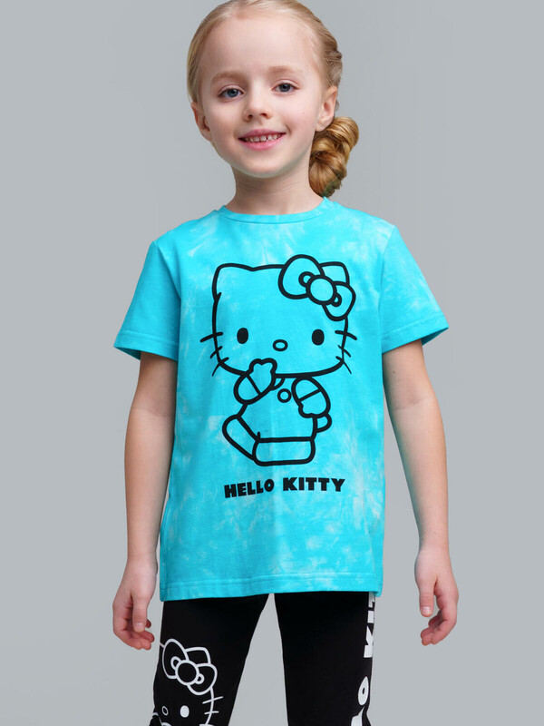 Фуфайка трикотажная для девочек (футболка)