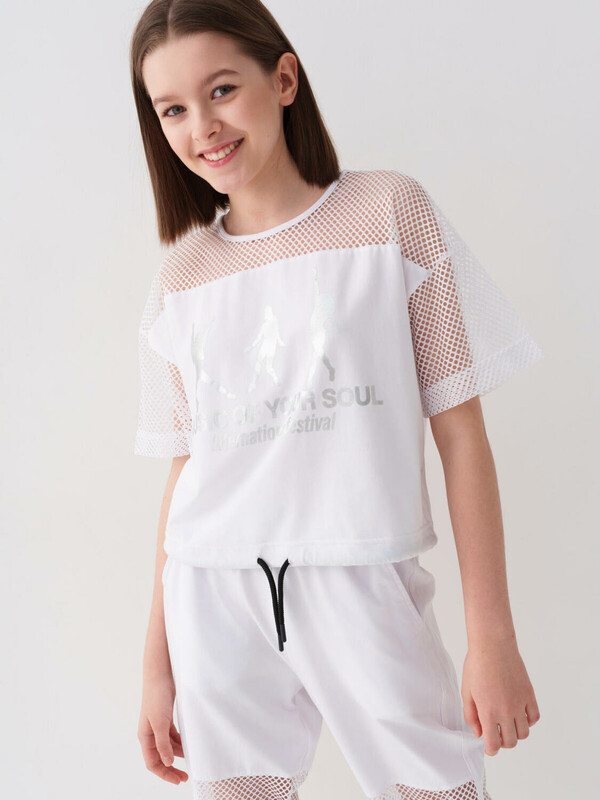 Джемпер трикотажный для девочек (футболка)