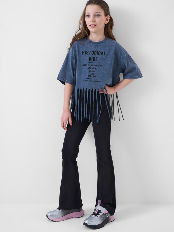 Фуфайка трикотажная для девочек (футболка)