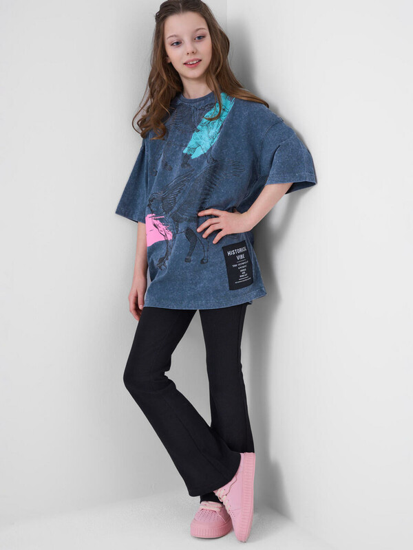 Фуфайка трикотажная для девочек (футболка)