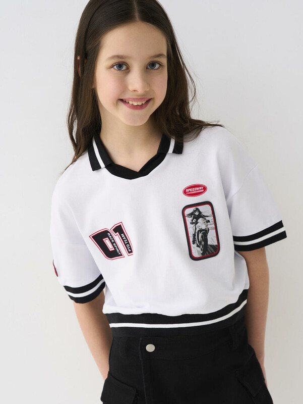 Джемпер трикотажный для девочек (футболка)