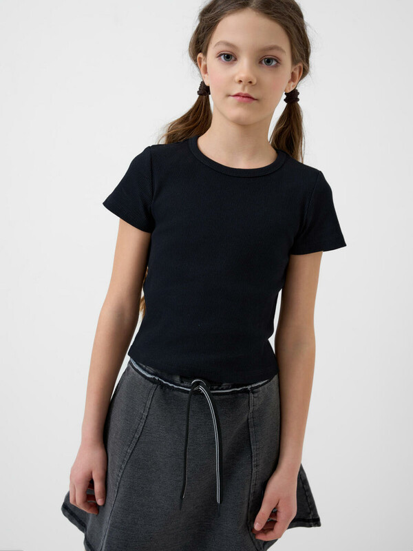 Фуфайка трикотажная для девочек (футболка)