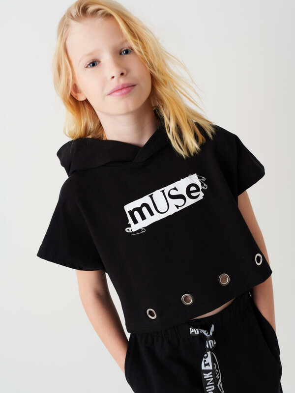 Джемпер трикотажный для девочек (футболка)