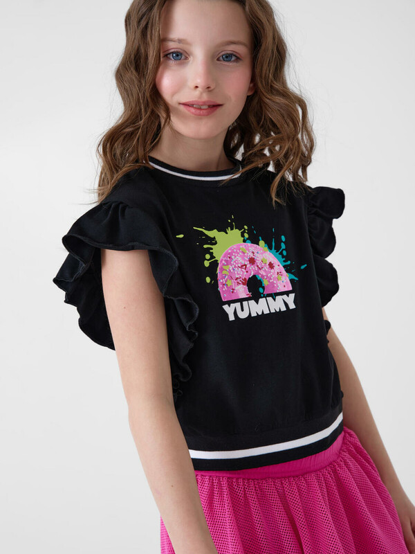 Джемпер трикотажный для девочек (футболка)