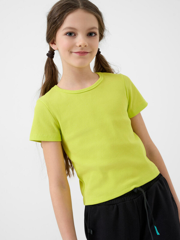 Фуфайка трикотажная для девочек (футболка)