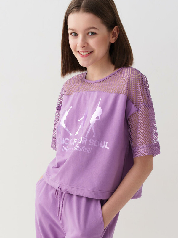 Джемпер трикотажный для девочек (футболка)