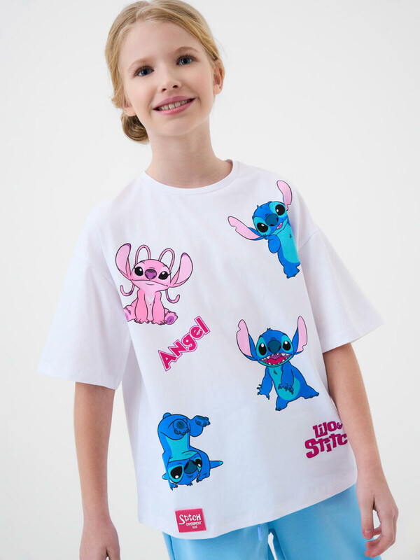 Фуфайка трикотажная для девочек (футболка)