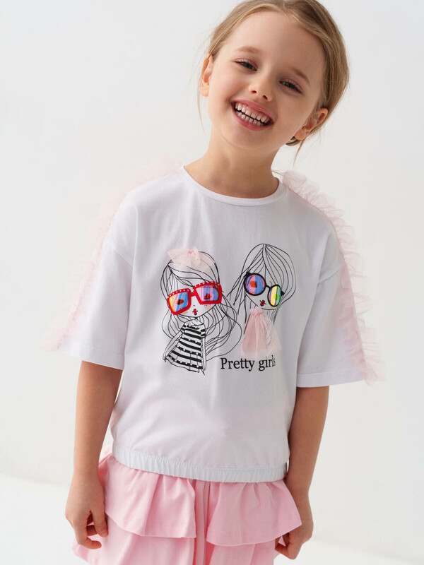 Джемпер трикотажный для девочек (футболка)