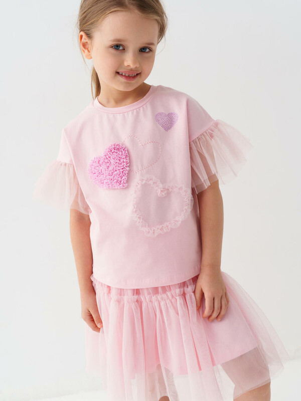 Джемпер трикотажный для девочек (футболка)