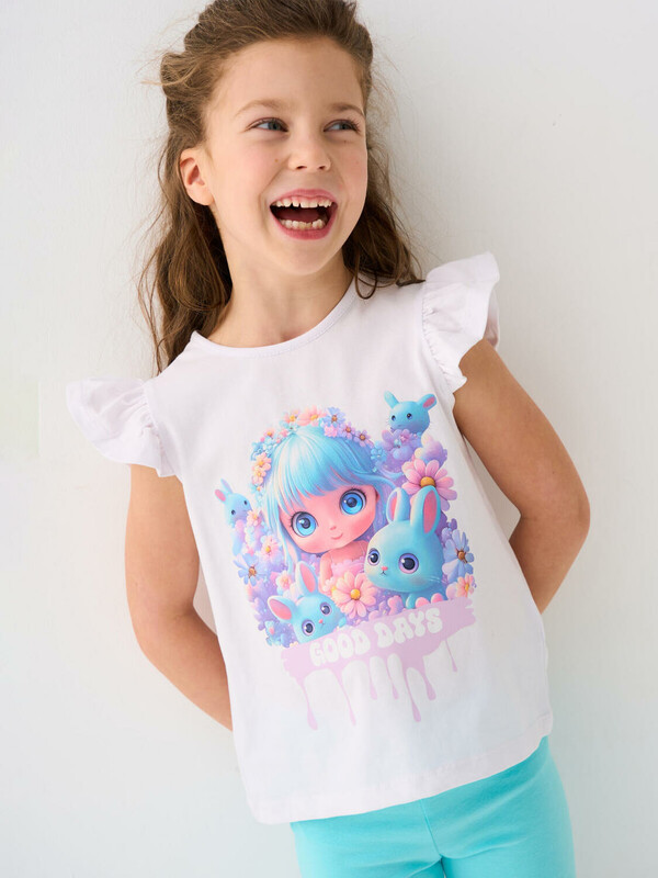 Джемпер трикотажный для девочек (футболка)