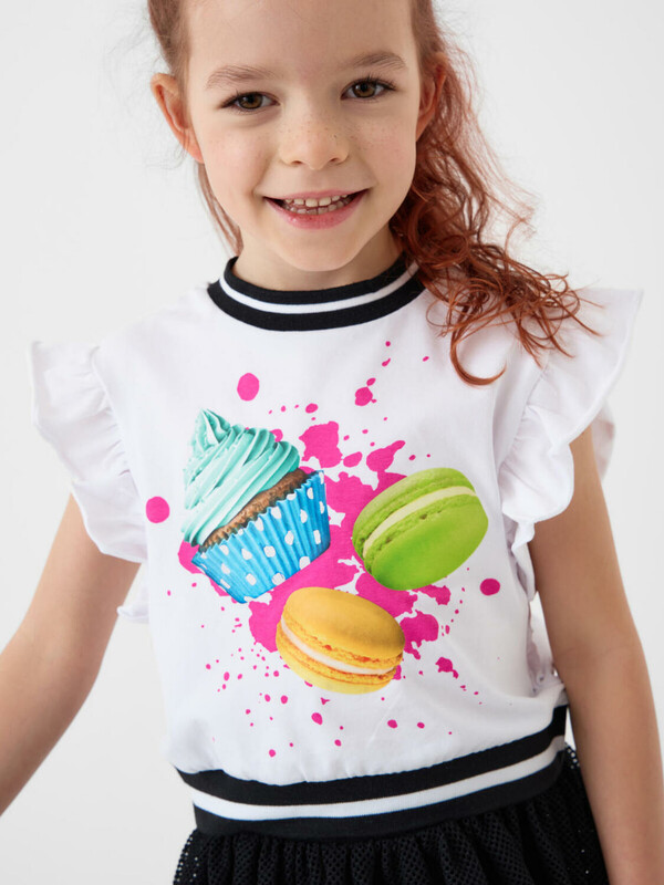 Джемпер трикотажный для девочек (футболка)