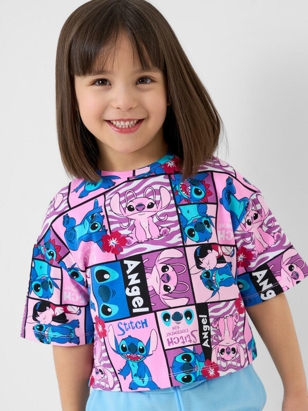 Фуфайка трикотажная для девочек (футболка)