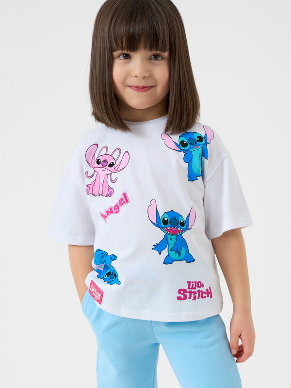 Фуфайка трикотажная для девочек (футболка)