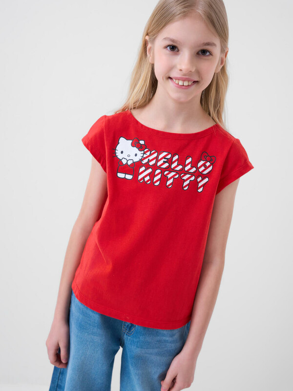 Фуфайка трикотажная для девочек (футболка)