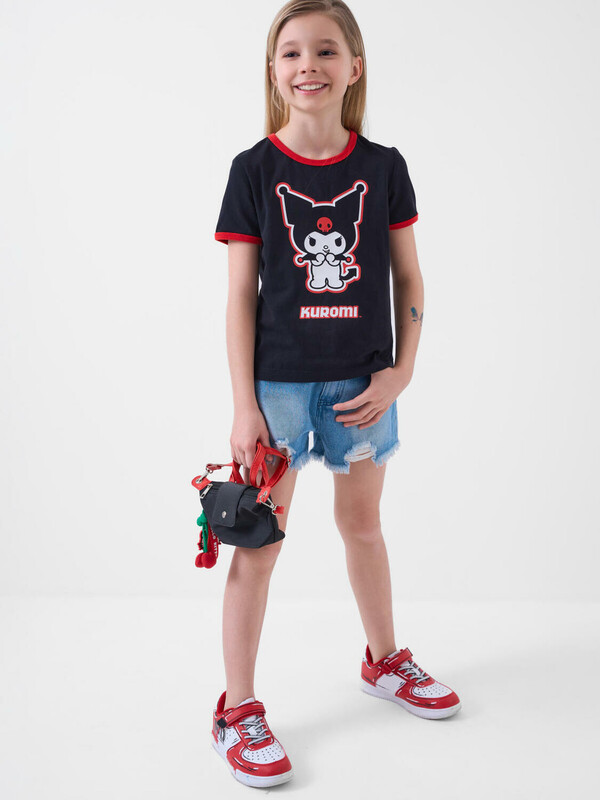 Фуфайка трикотажная для девочек (футболка)