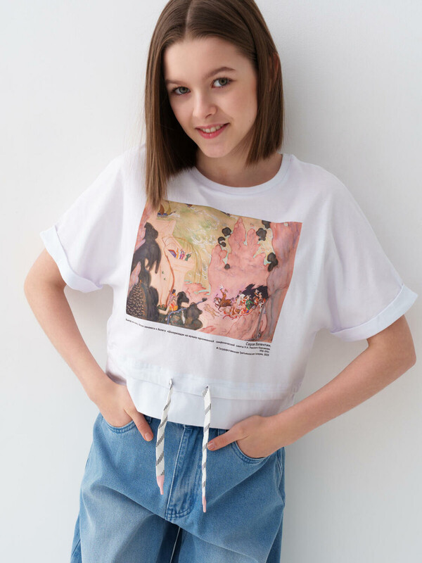 Джемпер трикотажный для девочек (футболка)