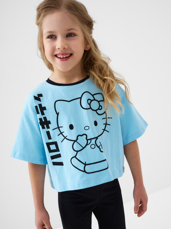 Фуфайка трикотажная для девочек (футболка)