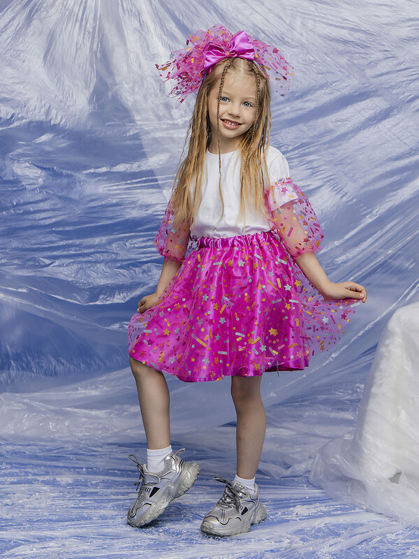 Костюм Хлопушка (юбка, съемные рукава на резинках, ободок)