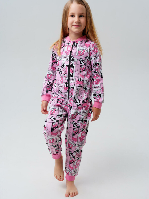 Комбинезон трикотажный для девочек