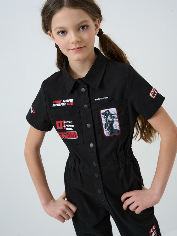 Комбинезон текстильный для девочек