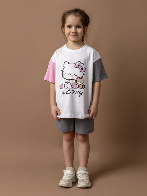 Комплект для девочки(футболка и шорты)