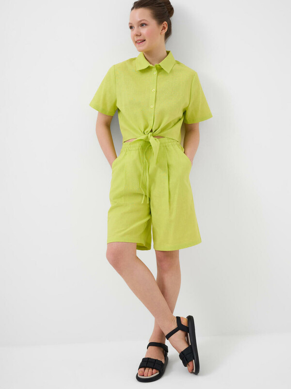 Комплект текстильный для девочек: рубашка, шорты