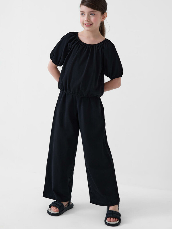 Комплект трикотажный для девочек: джемпер (футболка), брюки