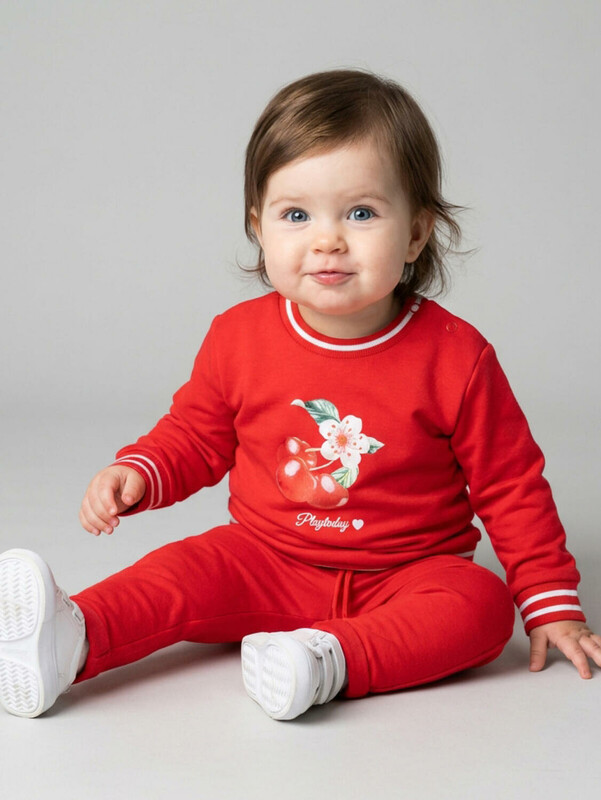 Комплект детский трикотажный для девочек: толстовка, брюки