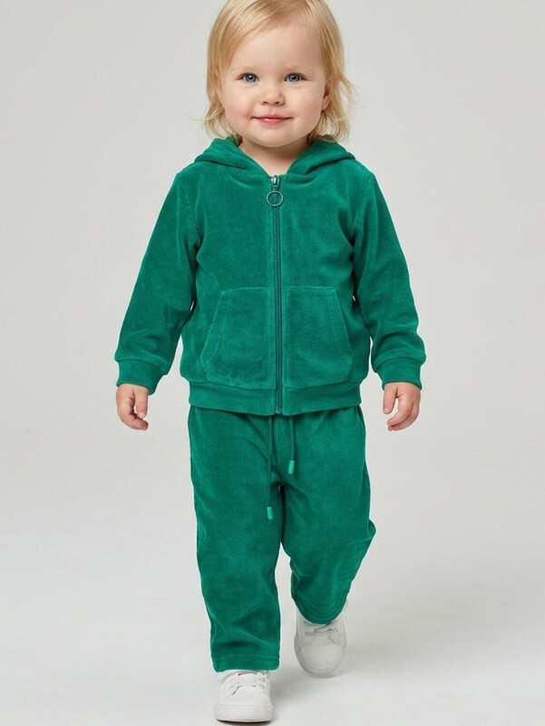 Комплект детский трикотажный для девочек: толстовка, брюки