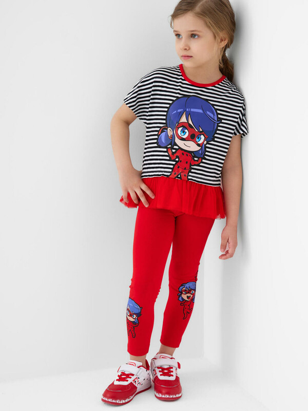 Комплект трикотажный для девочек: джемпер (футболка), брюки (легинсы)