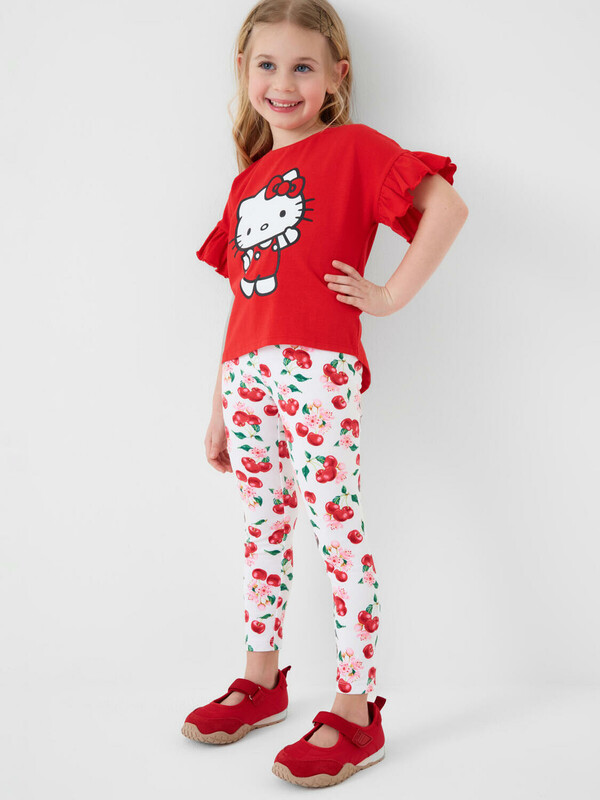 Комплект трикотажный для девочек: туника, брюки (легинсы)